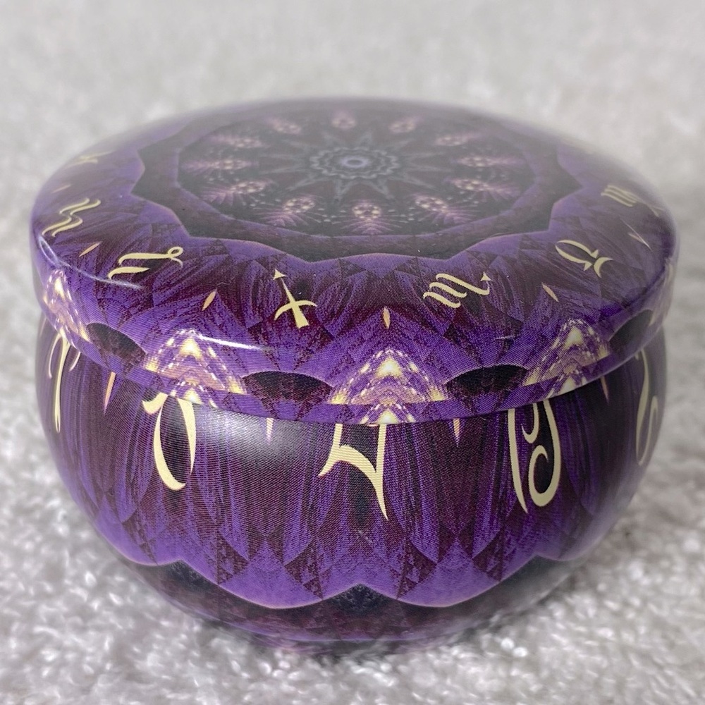 5/$35 Zodiac Spring Scented 2.5oz Soy Wax Candle In Tin With Lid NEW - Picture 9 of 11